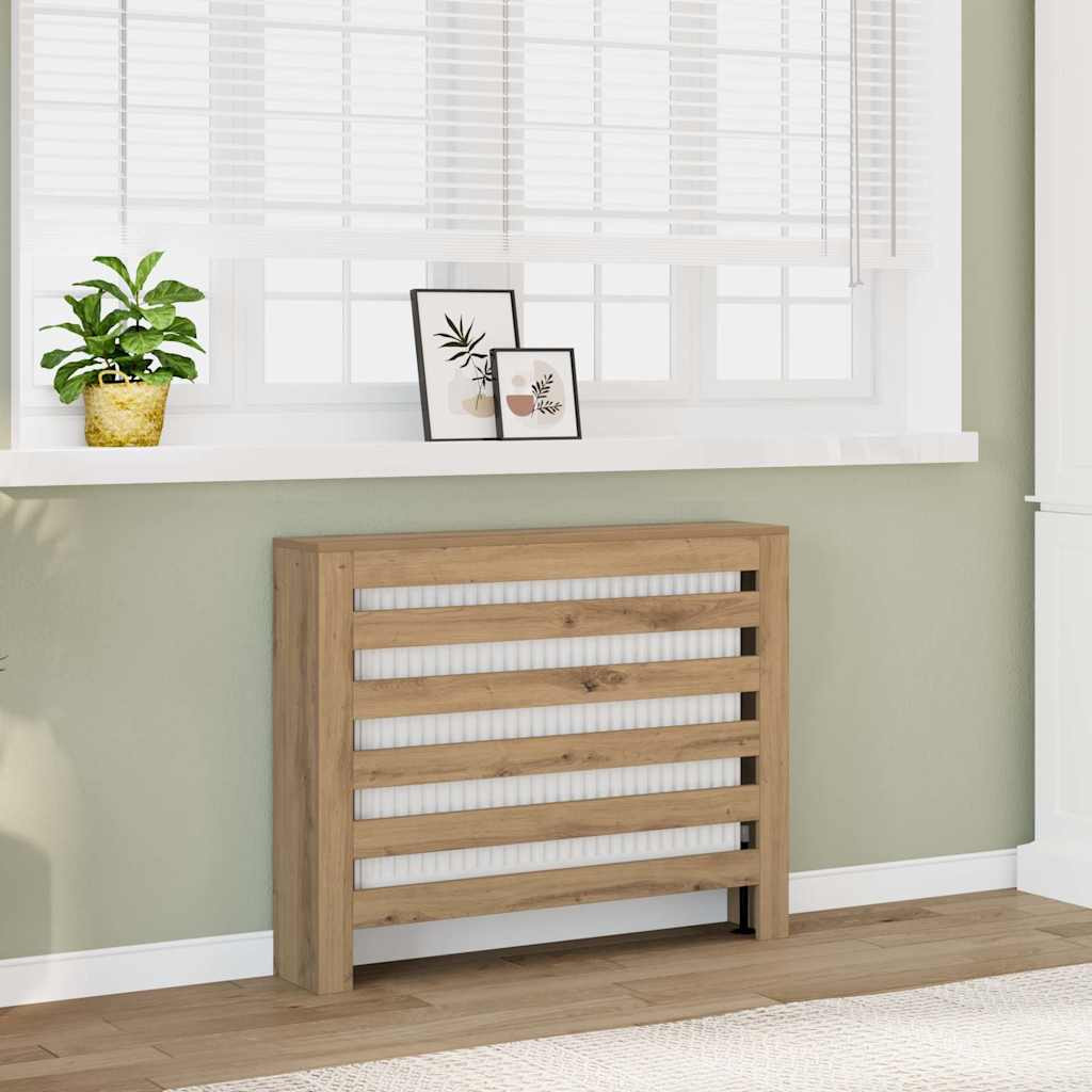 vidaXL Heizkörperverkleidung Artisan-Eiche 104x20x82 cm Holzwerkstoff