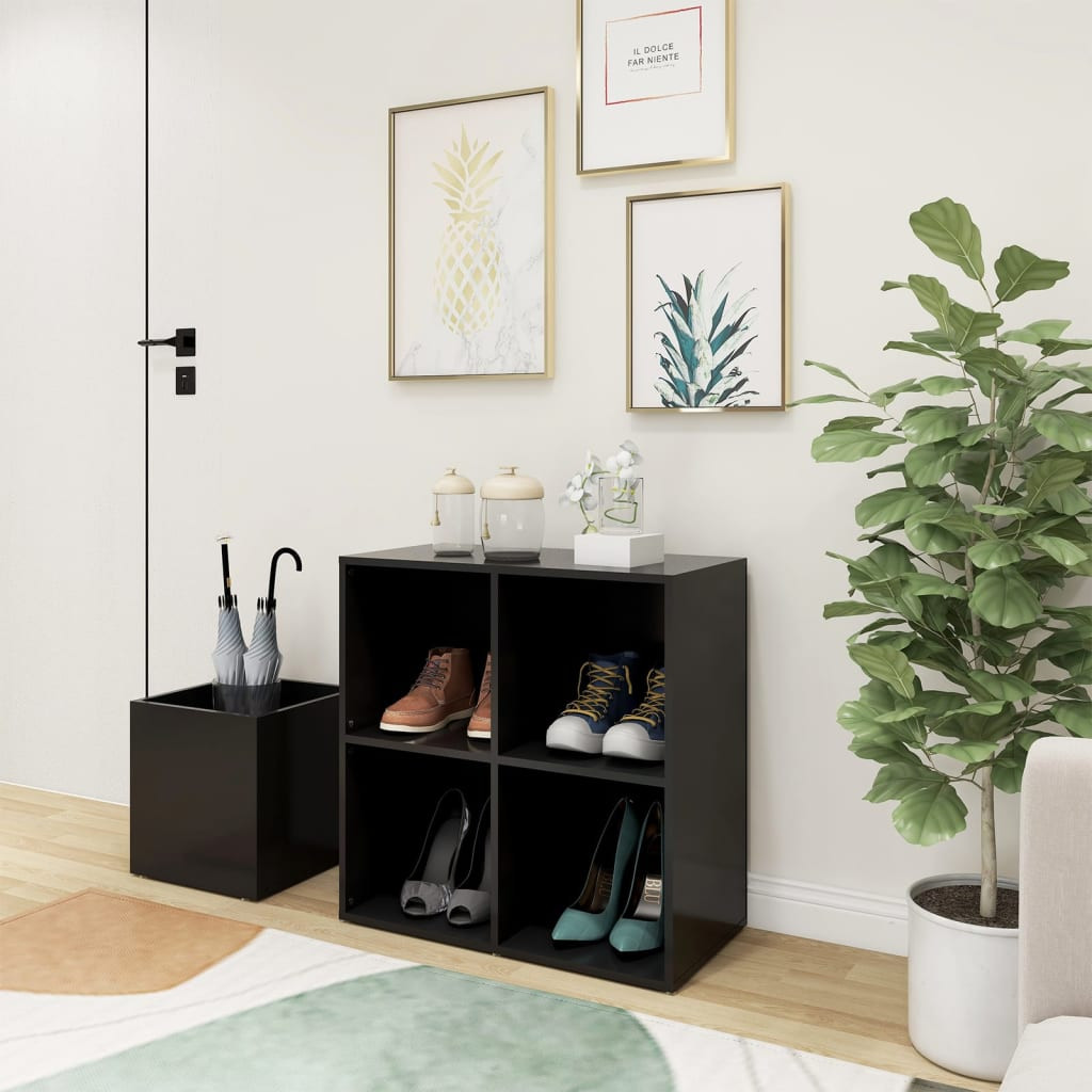 vidaXL Flur-Schuhschrank Grau 105x35,5x70 cm Holzwerkstoff