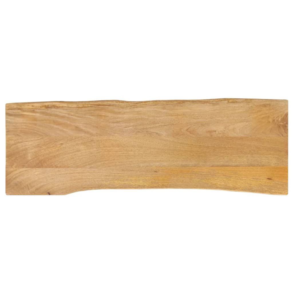 vidaXL Tischplatte mit Baumkante 140x40x3,8 cm Massivholz Mango