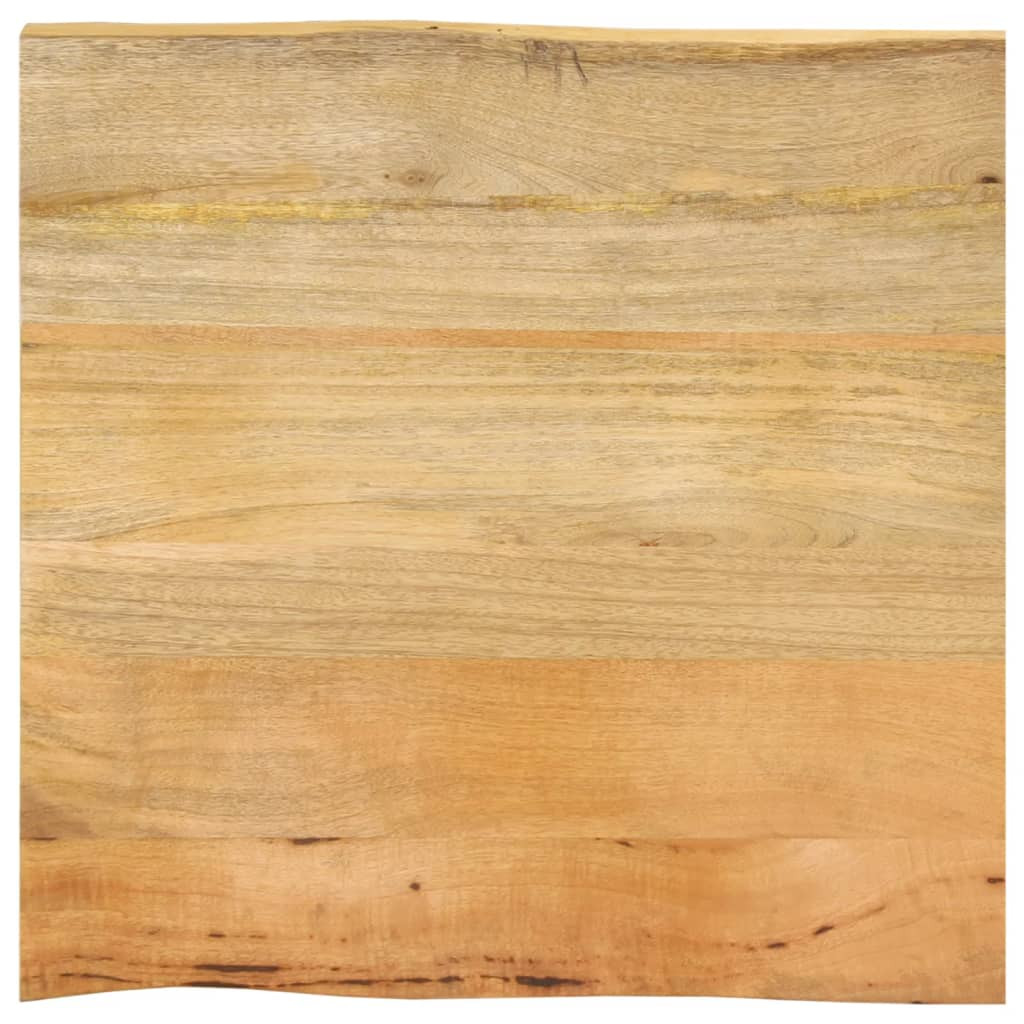 vidaXL Tischplatte mit Baumkante 60x60x2,5 cm Massivholz Mango
