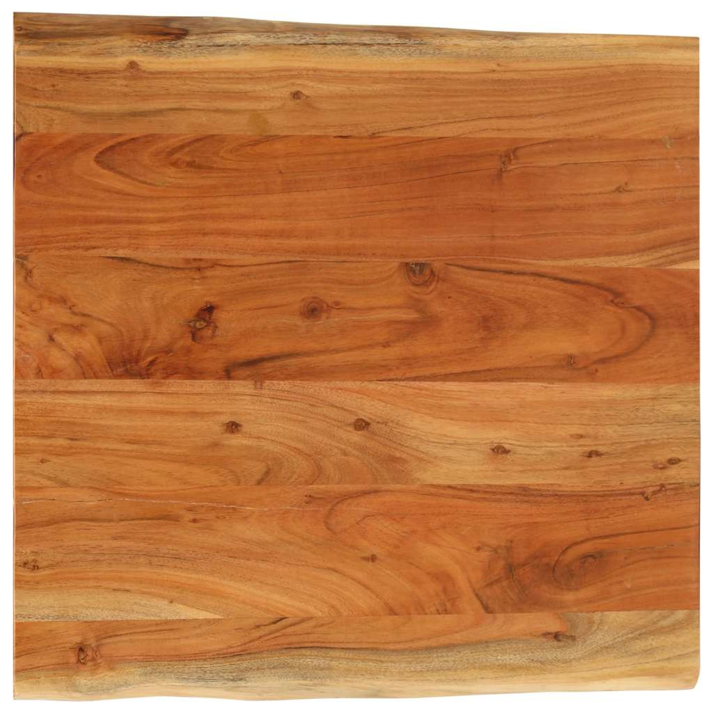 vidaXL Tischplatte 80x80x2,5cm Quadratisch Massivholz Akazie Baumkante