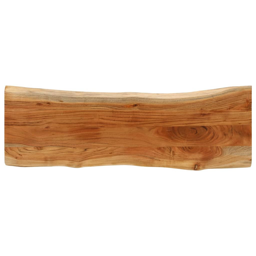 vidaXL Tischplatte 140x40x3,8cm Rechteckig Massivholz Akazie Baumkante