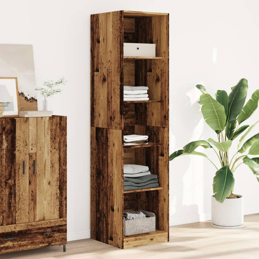 vidaXL Kleiderschrank Altholz-Optik 50x50x200 cm Holzwerkstoff