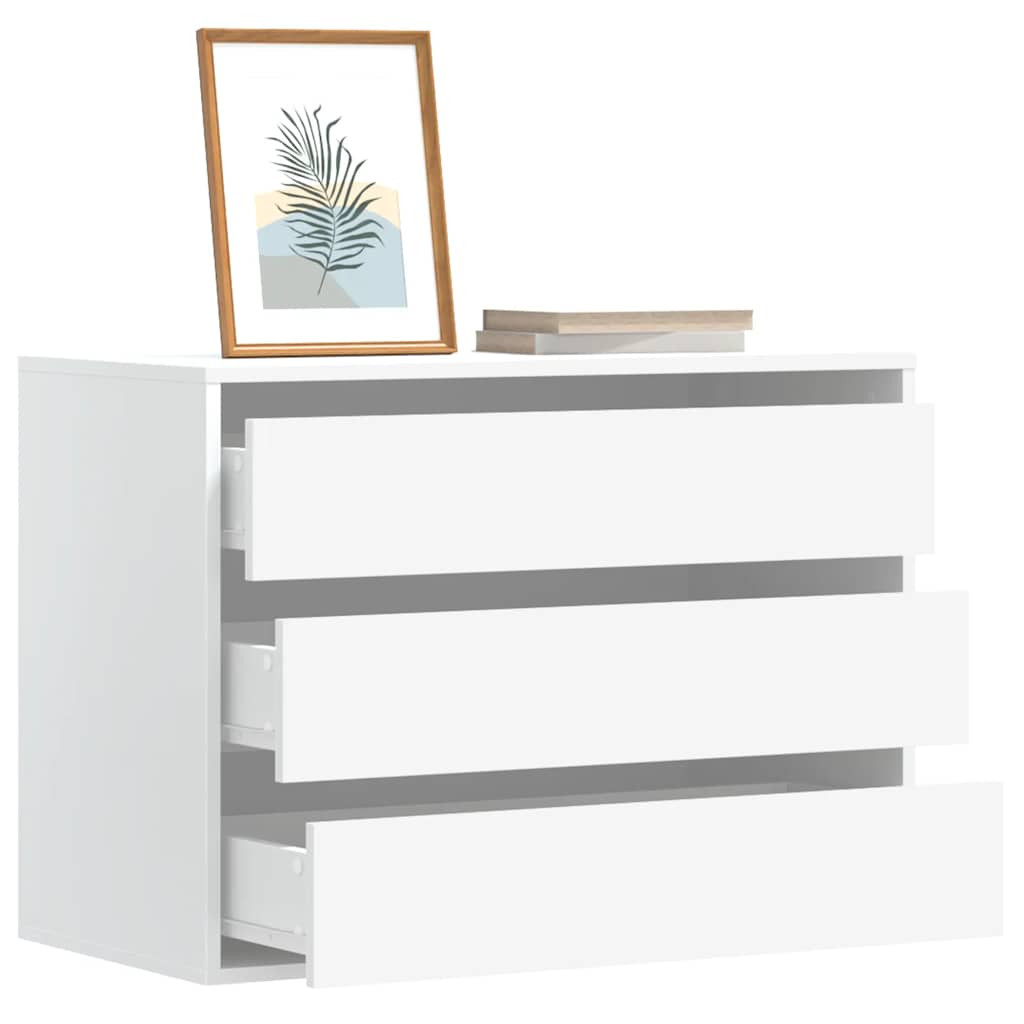 vidaXL Kommode Weiß 80x41x58 cm Holzwerkstoff