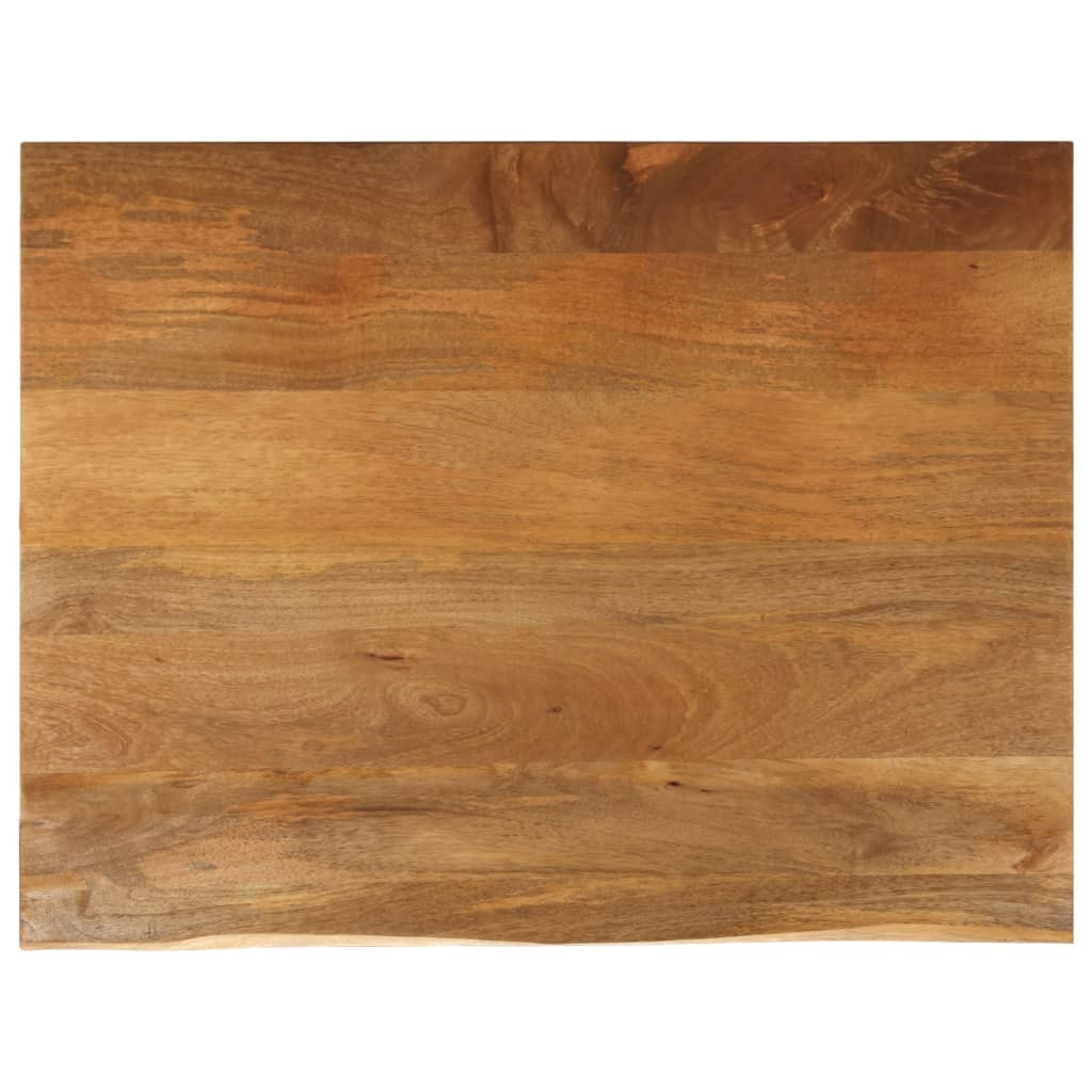vidaXL Tischplatte mit Baumkante 110x80x3,8 cm Massivholz Mango