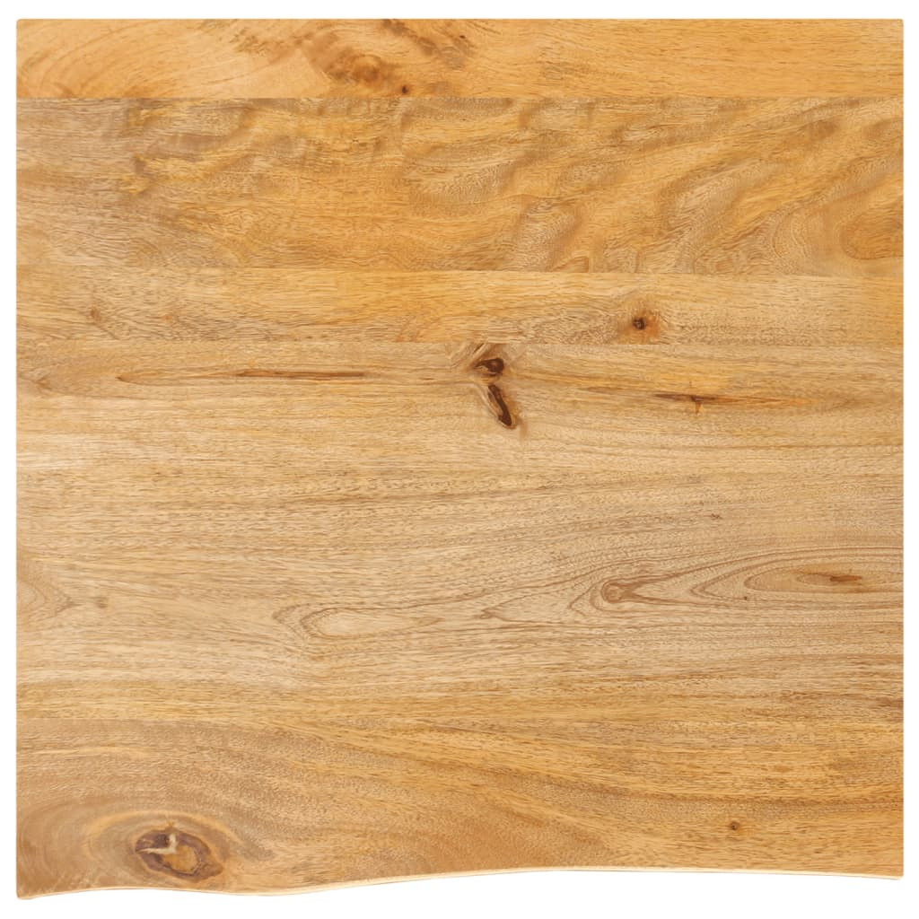 vidaXL Tischplatte mit Baumkante 40x40x3,8 cm Massivholz Mango