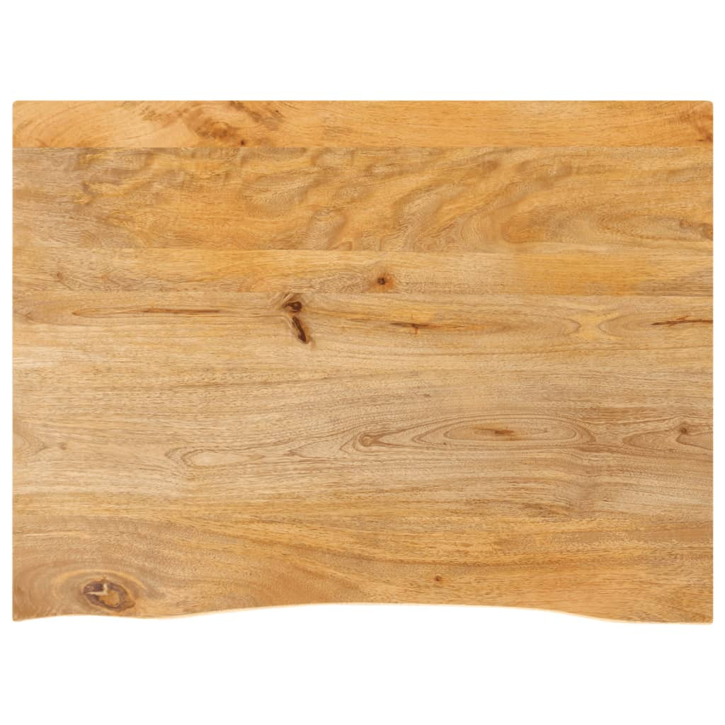 vidaXL Tischplatte mit Baumkante 90x60x3,8 cm Massivholz Mango