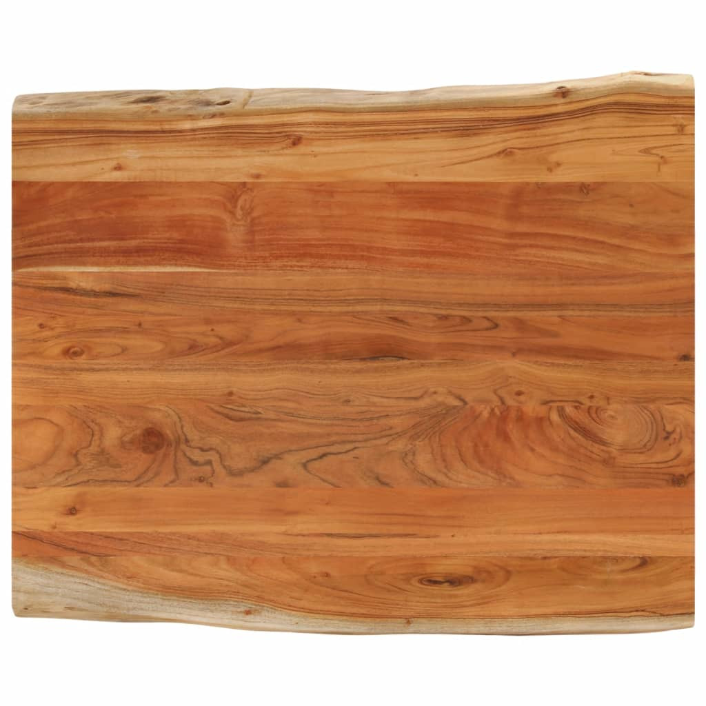 vidaXL Tischplatte 90x80x3,8 cm Rechteckig Massivholz Akazie Baumkante