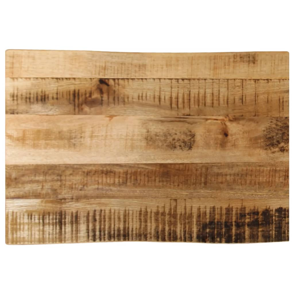 vidaXL Tischplatte mit Baumkante 50x40x3,8 cm Raues Mango Massivholz