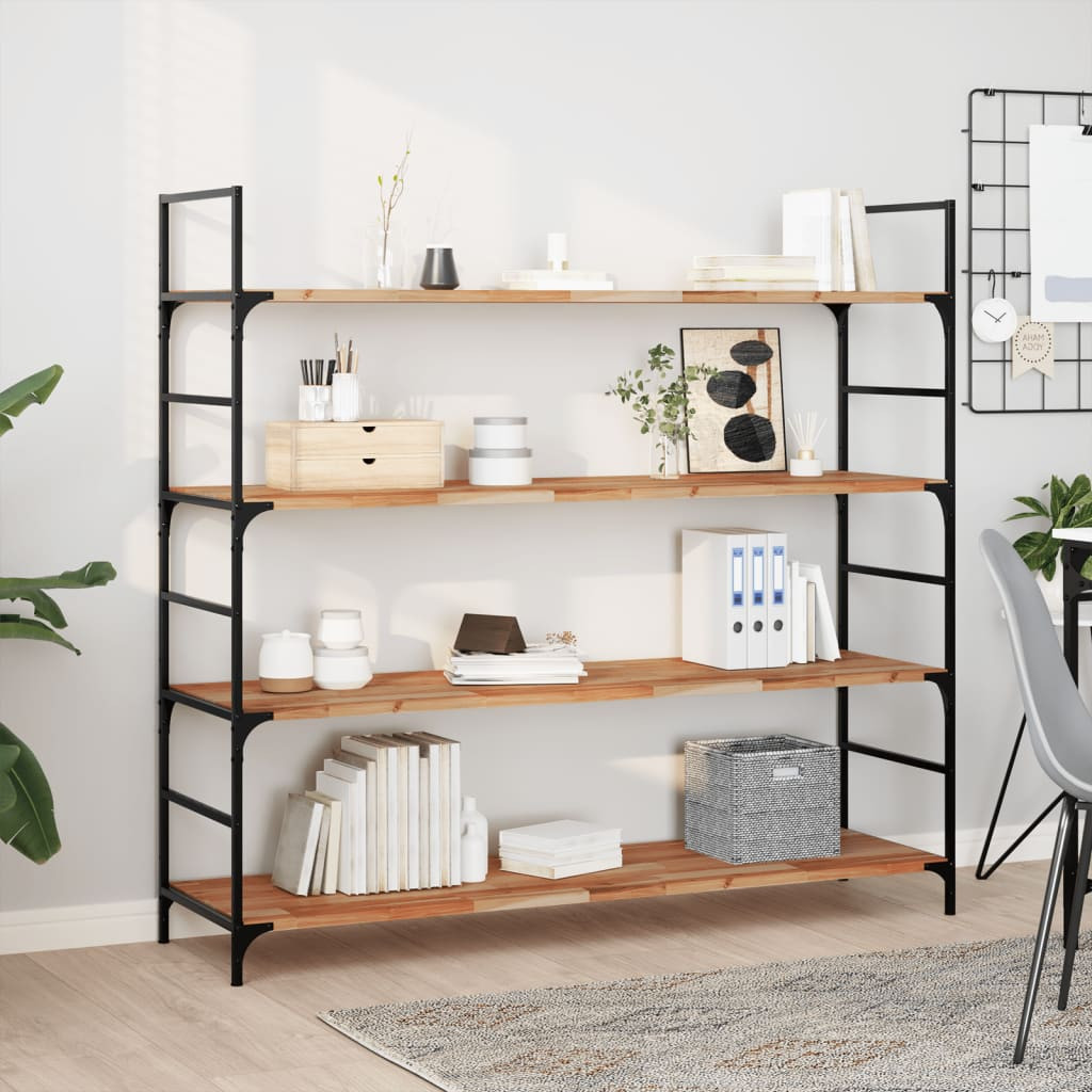 vidaXL Schweberegale 2 Stk. 160x40x2 cm Massivholz Akazie Ölbehandelt
