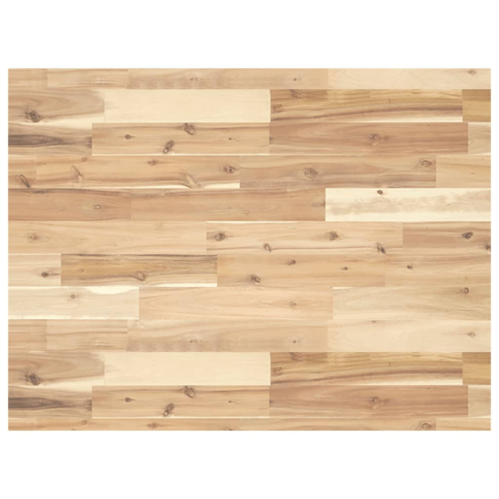 vidaXL Waschtischplatte Unbehandelt 80x60x4 cm Massivholz Akazie