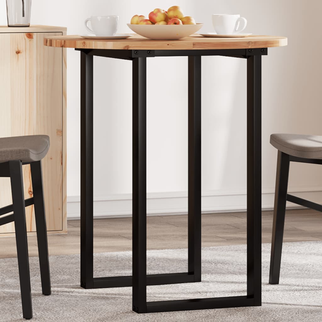 vidaXL Tischplatte Rund Ø70x2 cm Massivholz Akazie