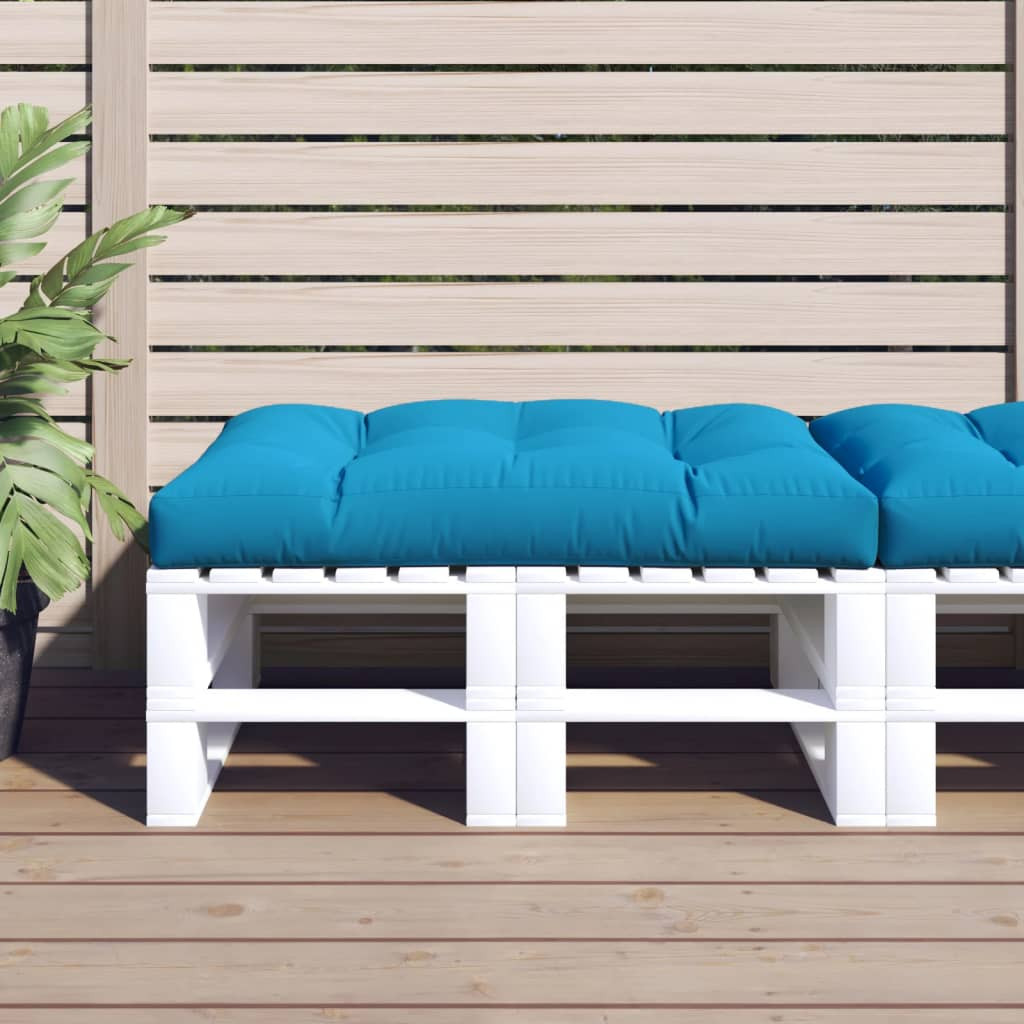 vidaXL Palettenkissen Blau 120x80x12 cm Stoff