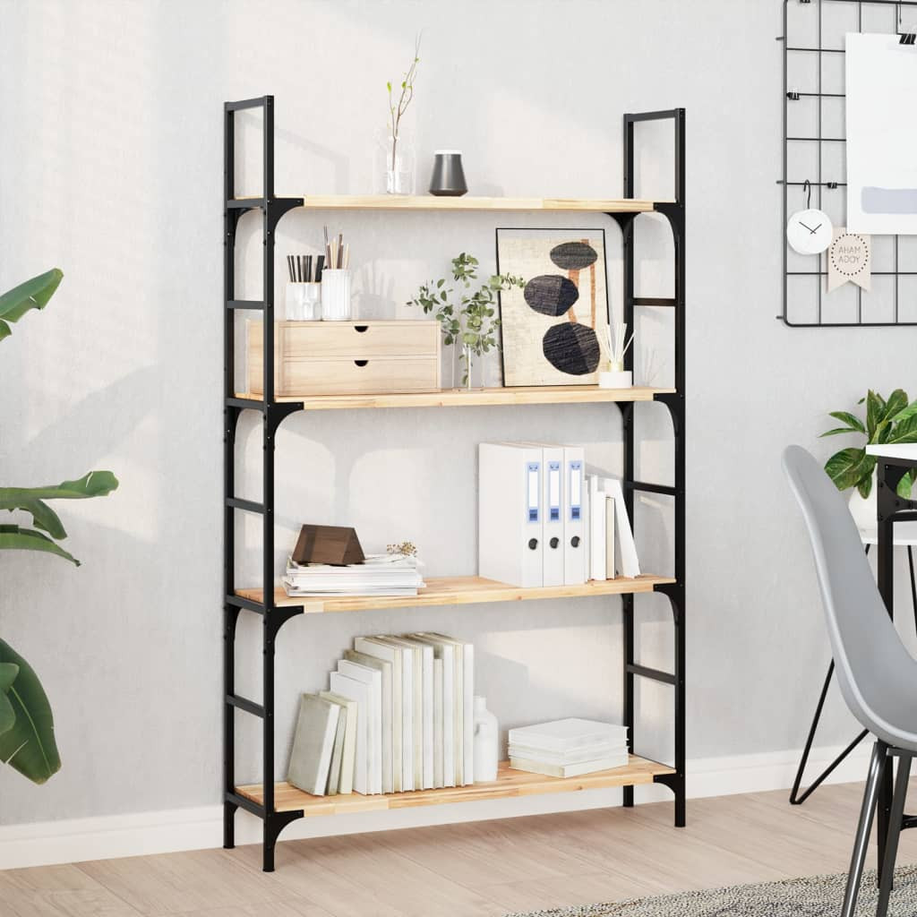 vidaXL Schweberegale 4 Stk. 80x20x2 cm Massivholz Akazie Unbehandelt