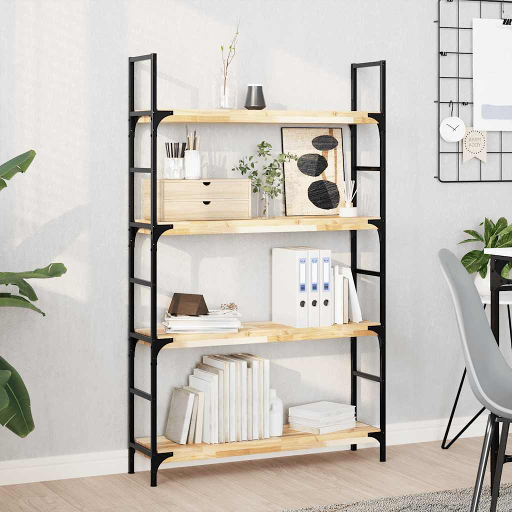 vidaXL Schweberegale 2 Stk. 100x20x4 cm Massivholz Akazie Unbehandelt