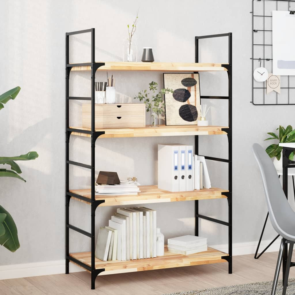 vidaXL Schweberegale 2 Stk. 100x40x4 cm Massivholz Akazie Unbehandelt