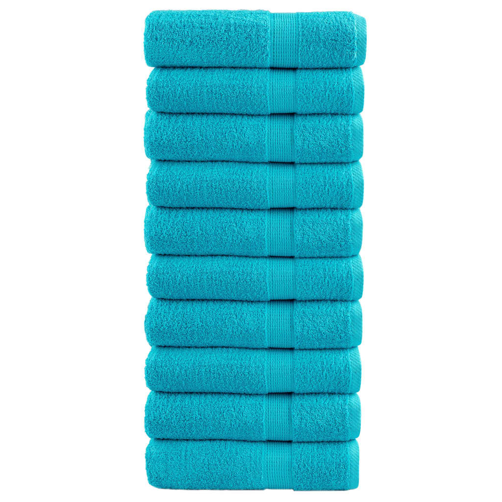 vidaXL Premium-Handtücher SOLUND 10 Stk. Türkis 50x100 cm 600 g/m²