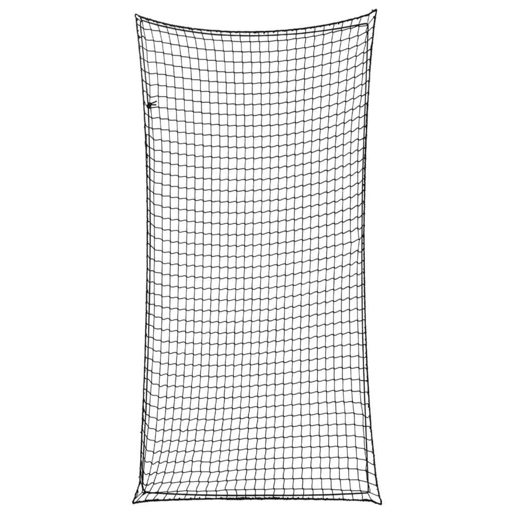 vidaXL Anhängernetz mit Gummiseil Schwarz 4x2 m PP