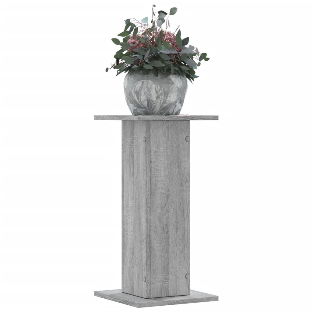 vidaXL Pflanzenständer 2 Stk. Grau Sonoma 30x30x60 cm Holzwerkstoff