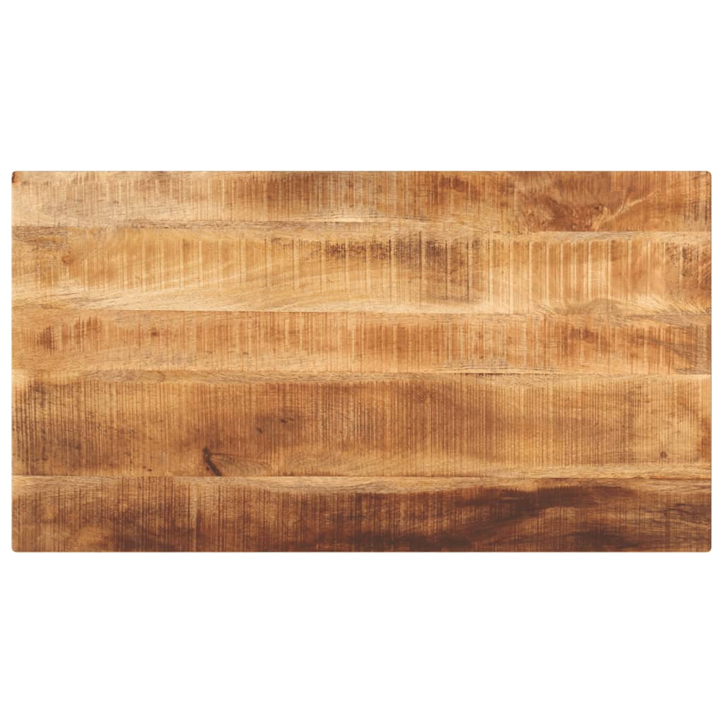 vidaXL Tischplatte 100x60x1,5 cm Rechteckig Raues Massivholz Mango
