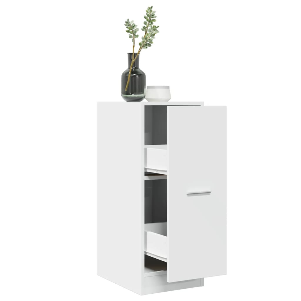 vidaXL Apothekerschrank Weiß 30 x 41 x 77,5 cm Holzwerkstoff
