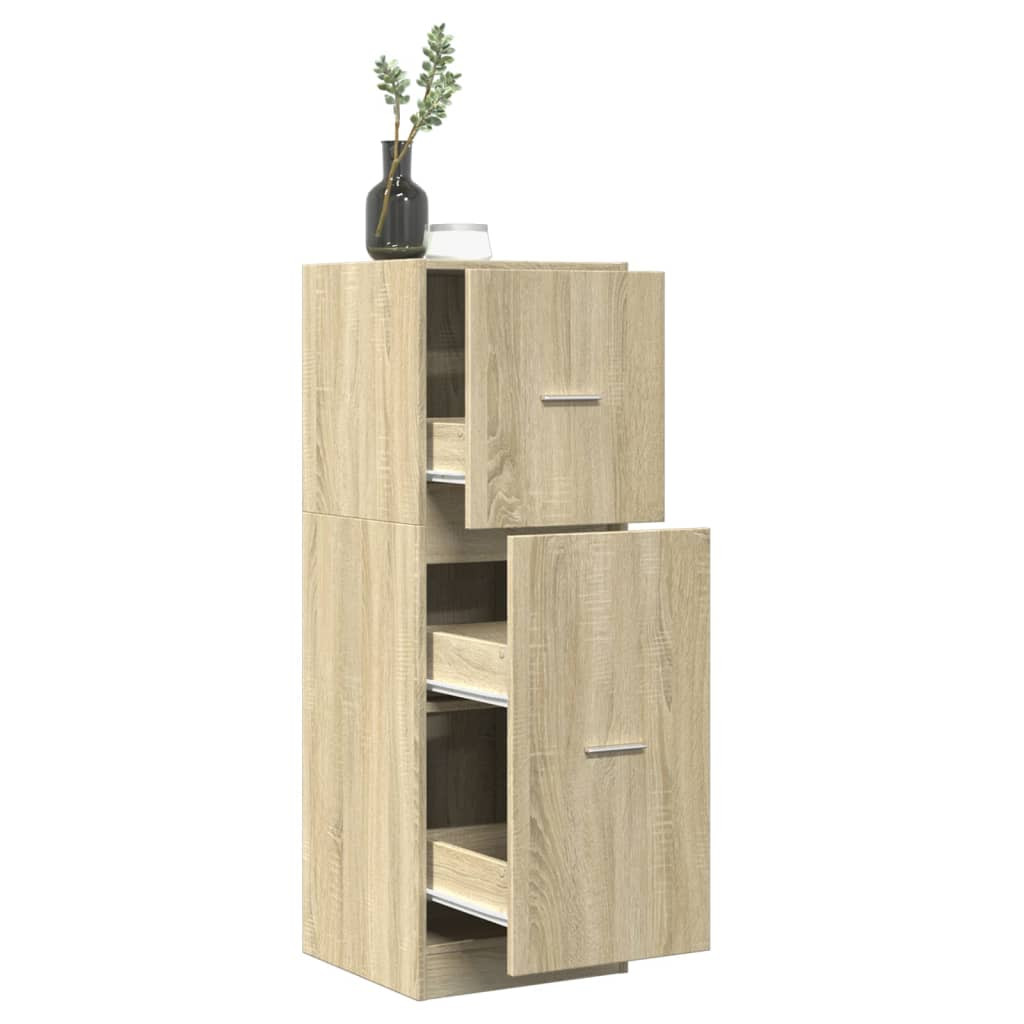 vidaXL Apothekerschrank Sonoma-Eiche 40x41x118 cm Holzwerkstoff
