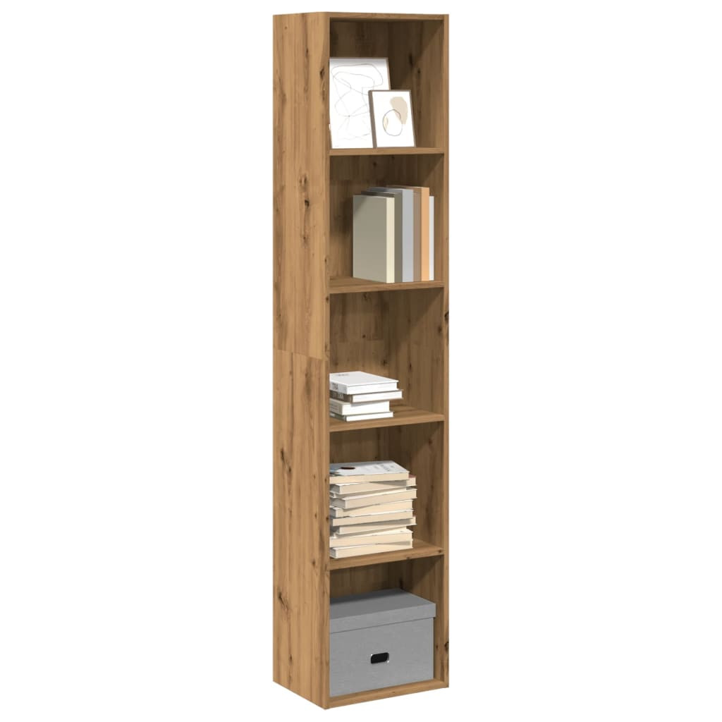 vidaXL Bücherregal Artisan-Eiche 40x30x189 cm Holzwerkstoff