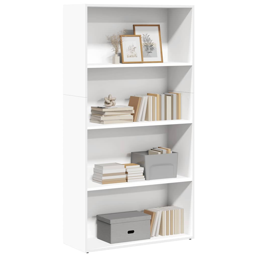 vidaXL Bücherregal Weiß 80x30x152 cm Holzwerkstoff