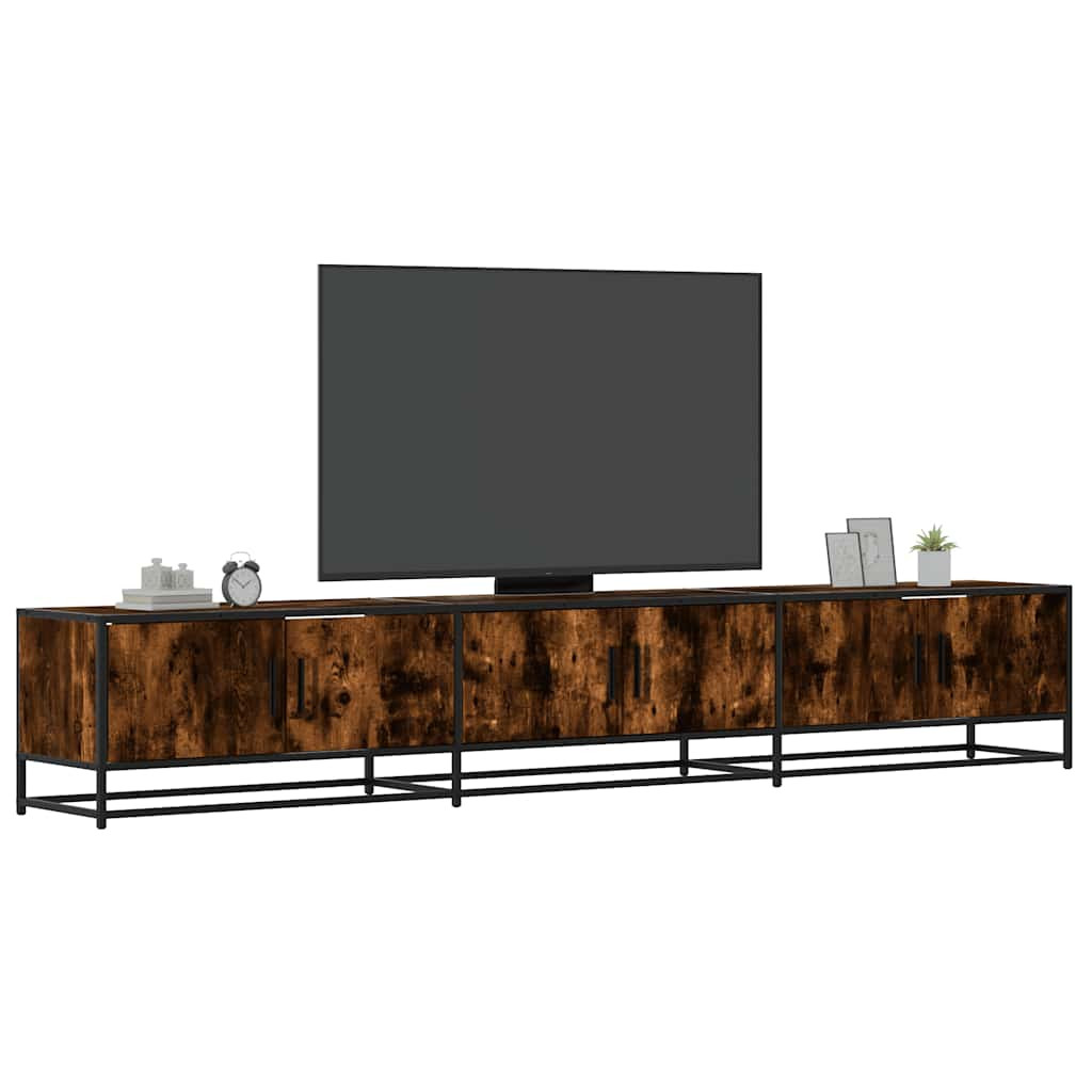 vidaXL TV-Schrank Räuchereiche 240x35x41 cm Holzwerkstoff