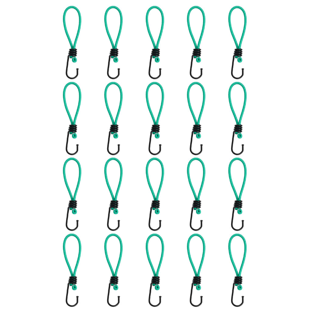 vidaXL Spanngummis mit Haken 20 Stk. 15 cm