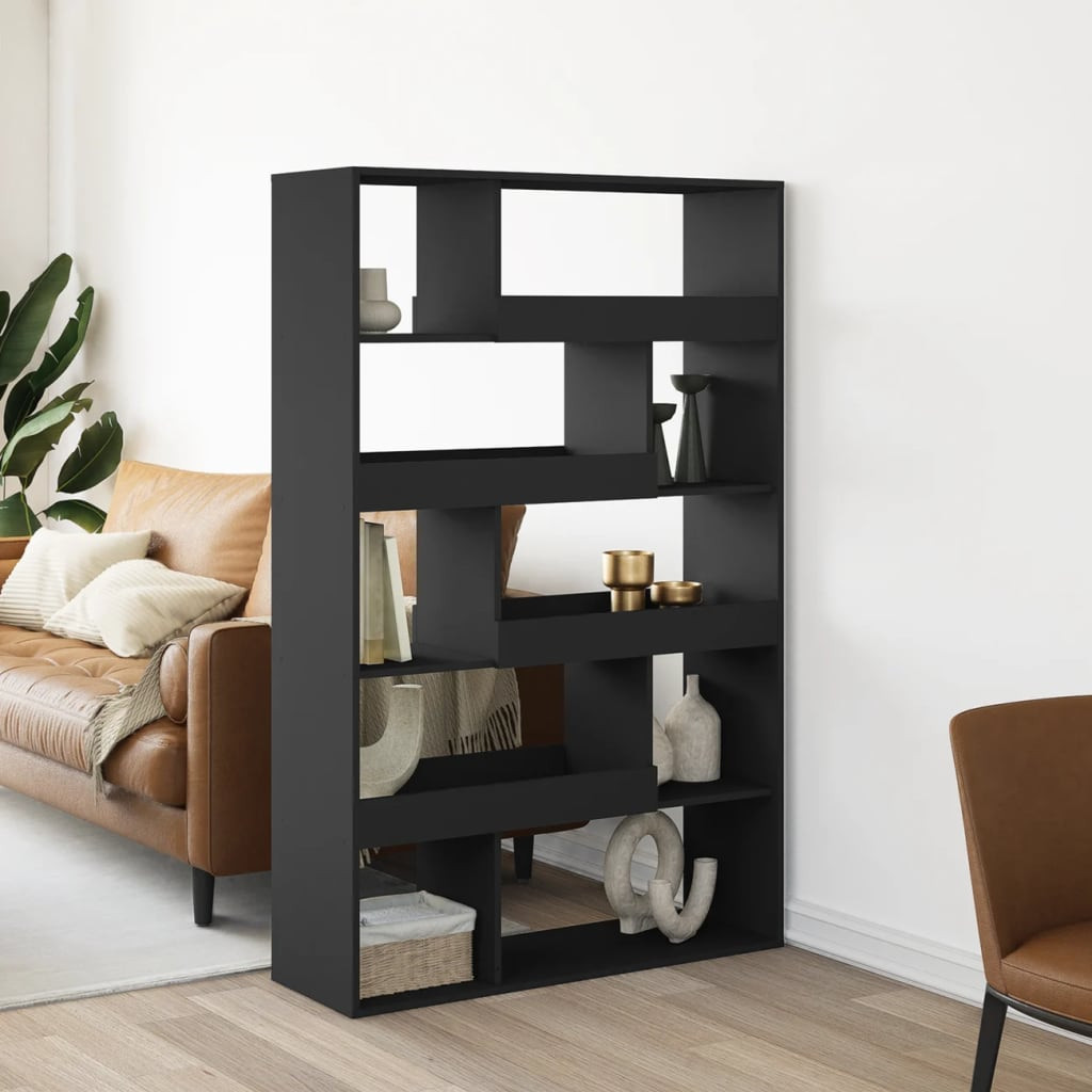 vidaXL Bücherregal Schwarz 100x33x156,5 cm Holzwerkstoff
