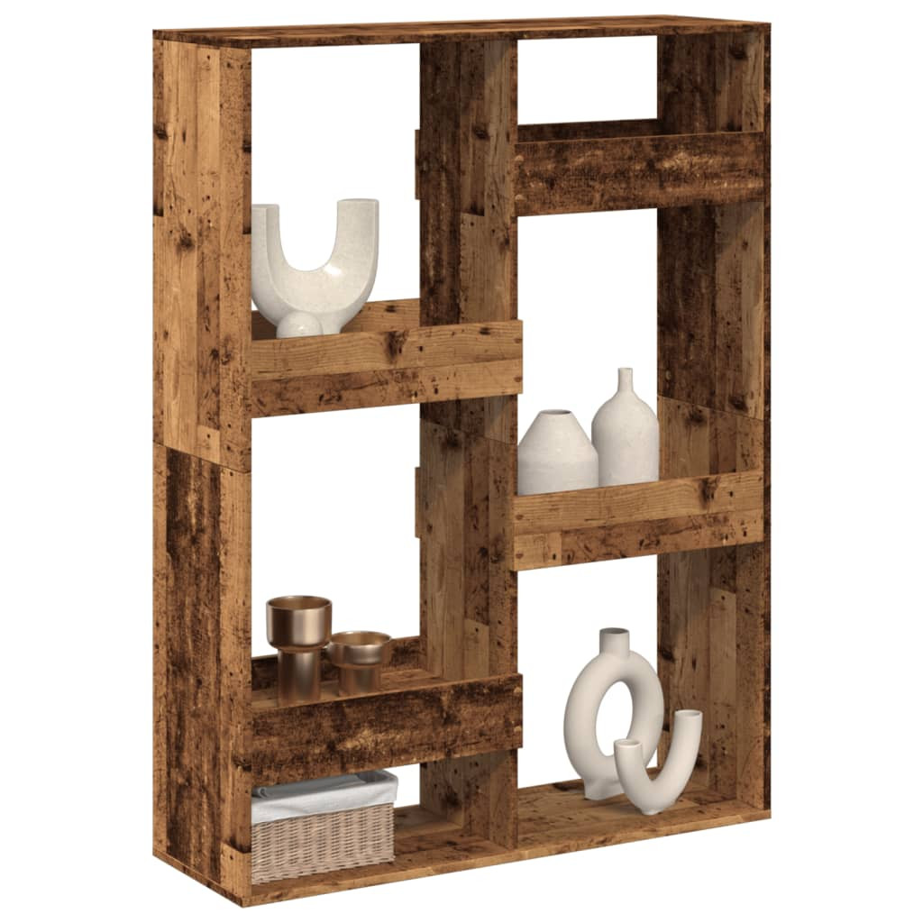 vidaXL Raumteiler Altholz-Optik 100x33x135 cm Holzwerkstoff