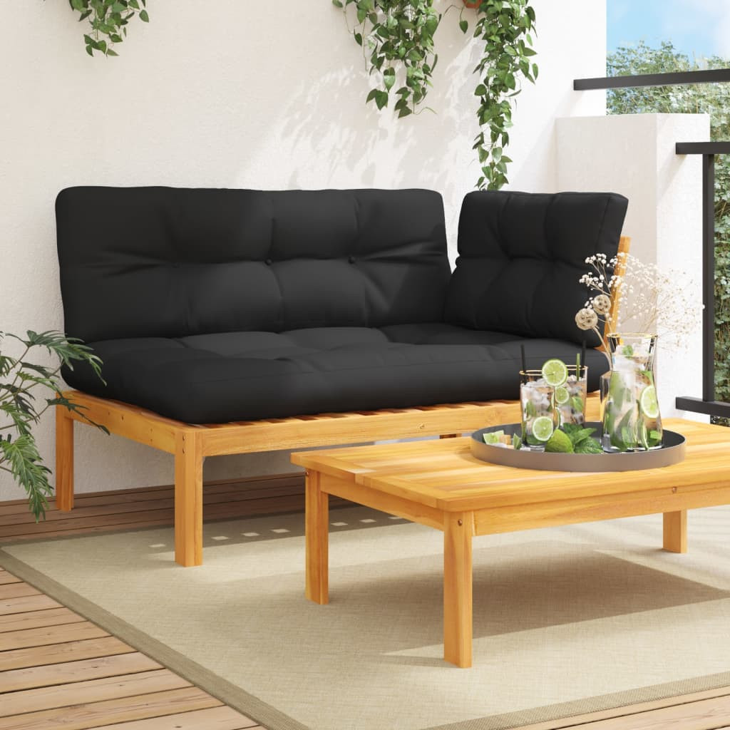 vidaXL Garten-Ecksofa aus Paletten mit Kissen Massivholz Akazie