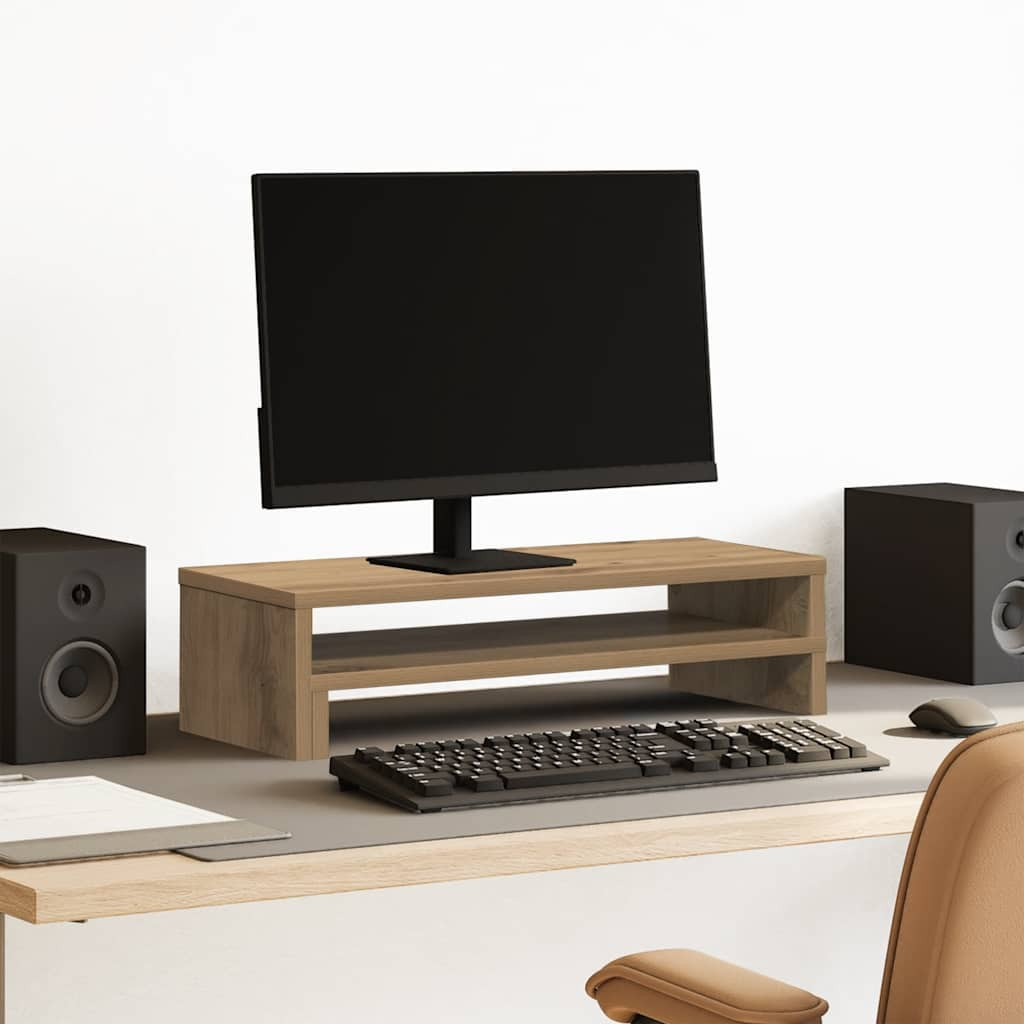 vidaXL Monitorständer Artisan-Eiche 54x22x15 cm Holzwerkstoff