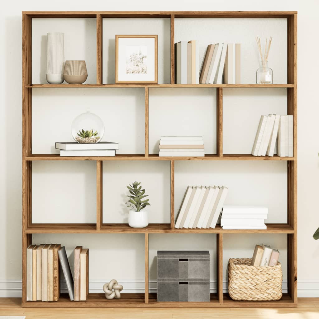 vidaXL Bücherregal Artisan-Eiche 132x29x141,5 cm Holzwerkstoff