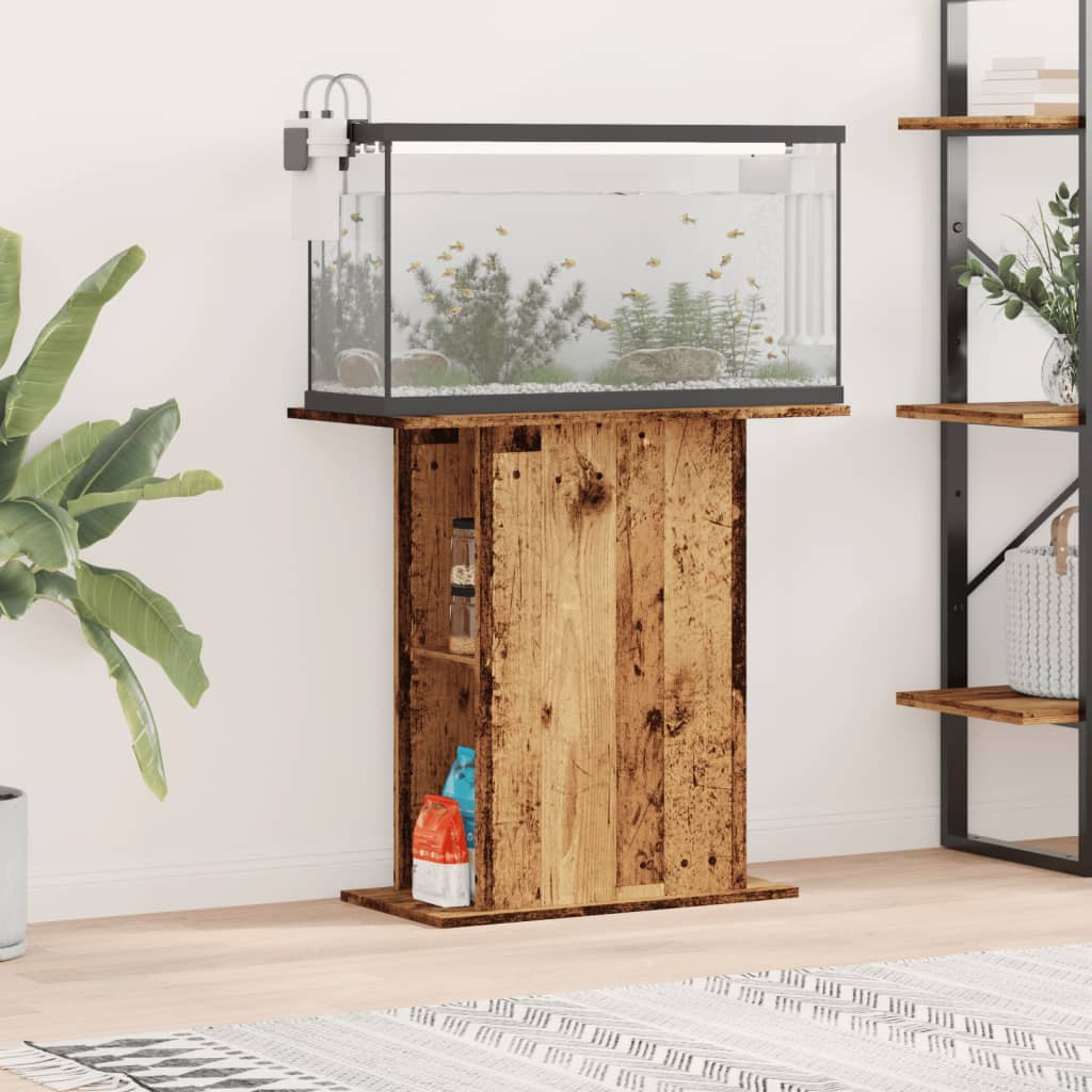 vidaXL Aquariumständer Altholz 36x75x72,5 cm Holzwerkstoff