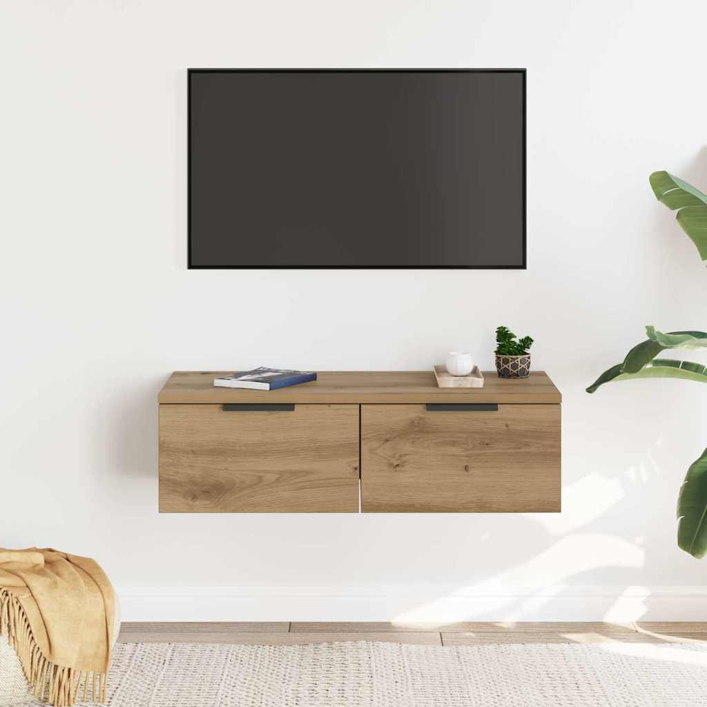 vidaXL Wandschrank Artisan-Eiche 68x30x20 cm Holzwerkstoff
