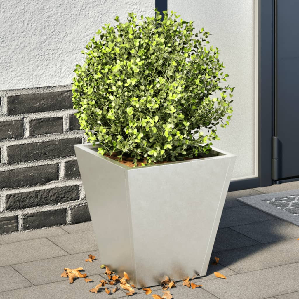 vidaXL Pflanzkübel 2 Stk. 30x30x30 cm Edelstahl