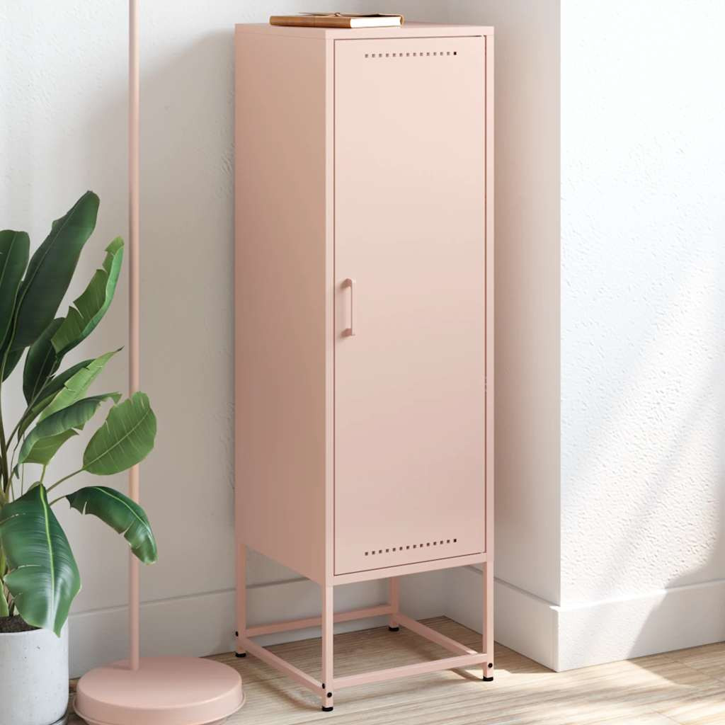 vidaXL Highboard Rosa 36x39x123 cm Stahl