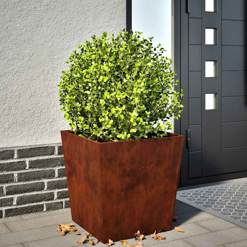 vidaXL Pflanzkübel 2 Stk. 50x50x50 cm Wetterfester Stahl
