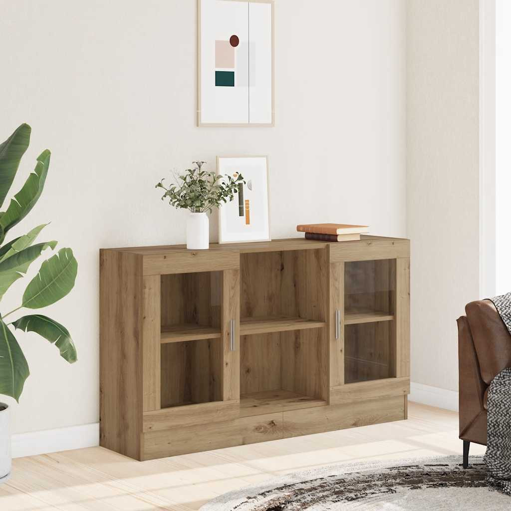 vidaXL Sideboard Artisan-Eiche 120x30,5x70 cm Holzwerkstoff