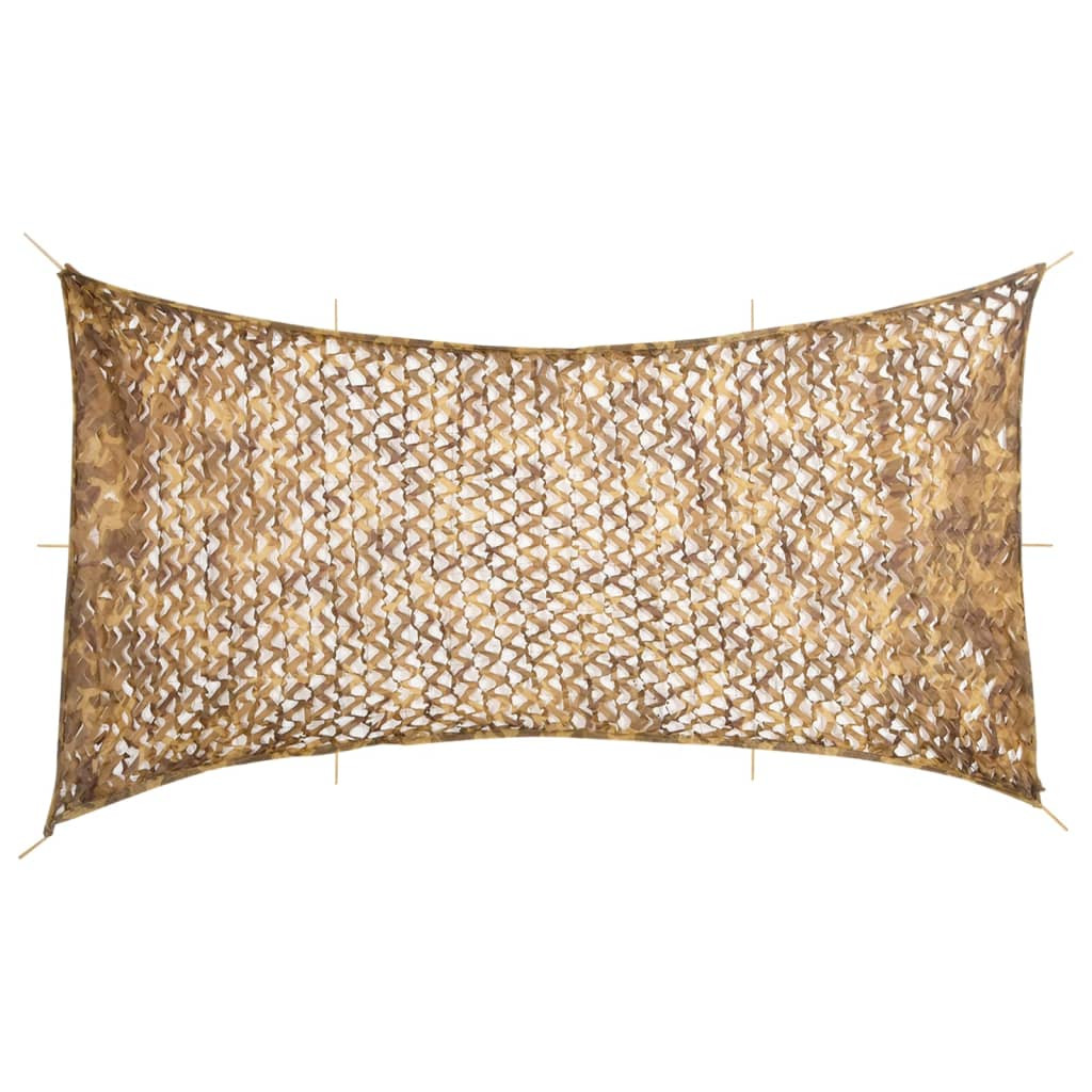 vidaXL Tarnnetz mit Aufbewahrungstasche 708x423 cm Sandfarbe