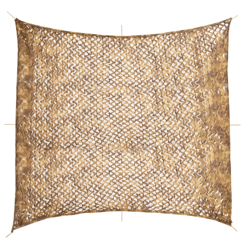 vidaXL Tarnnetz mit Aufbewahrungstasche 521x493 cm Sandfarbe
