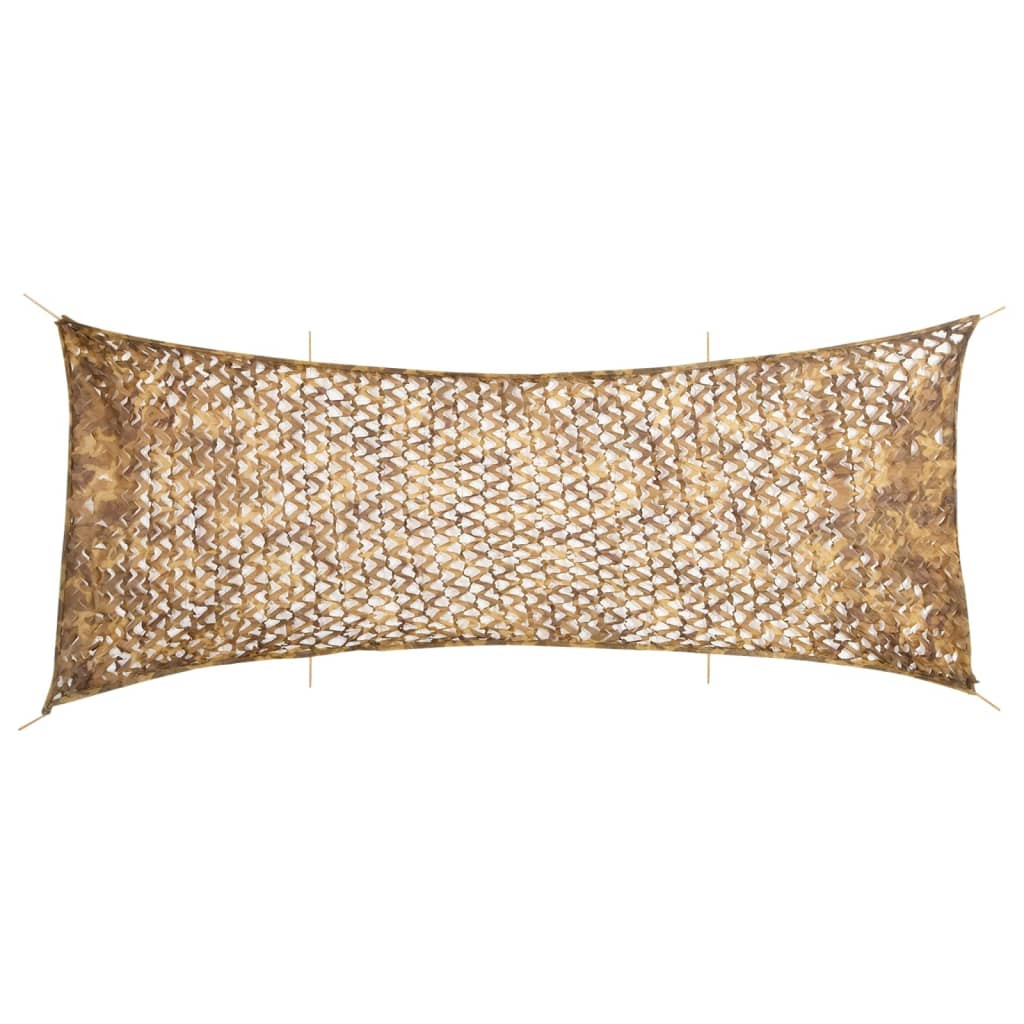 vidaXL Tarnnetz mit Aufbewahrungstasche 721x294 cm Sandfarbe