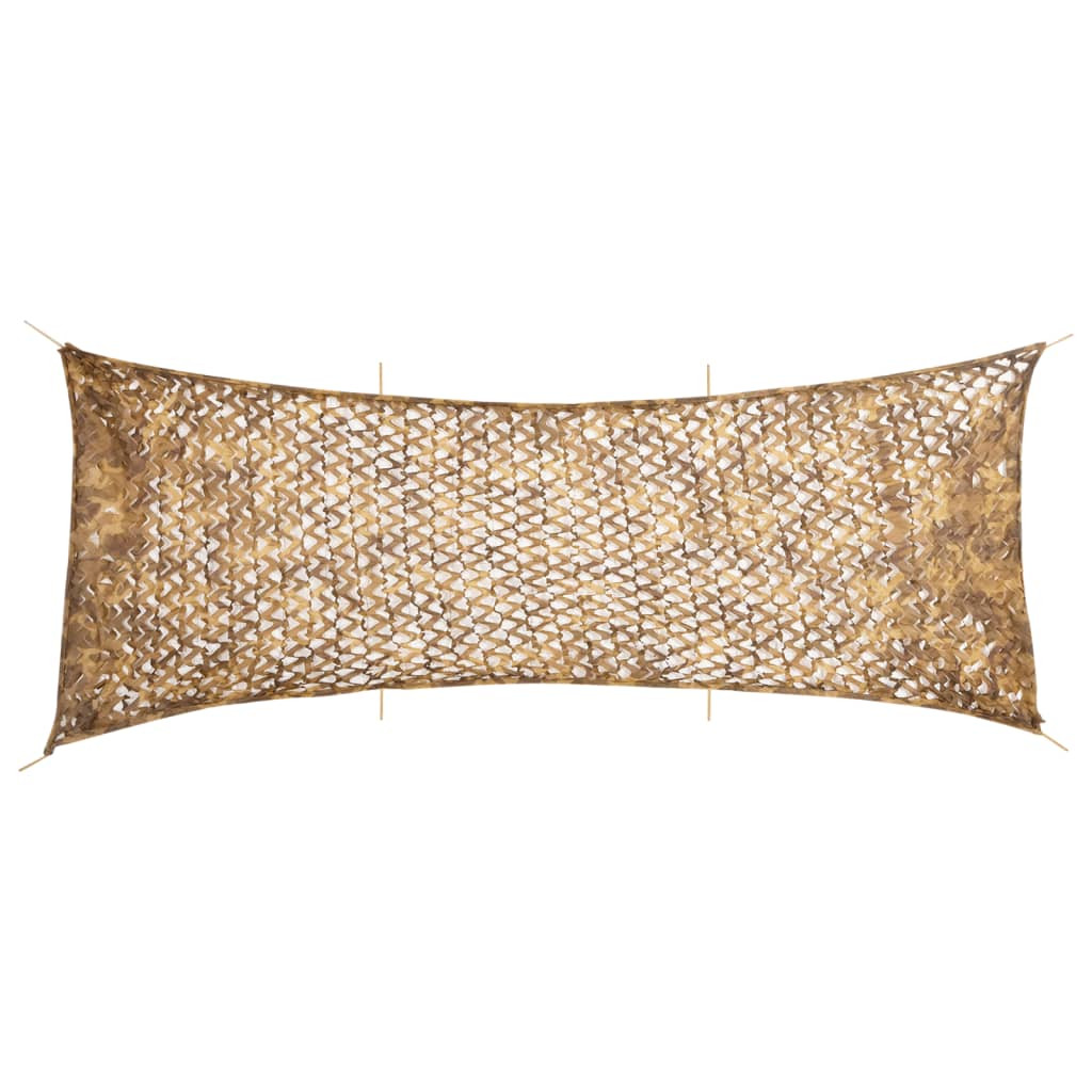 vidaXL Tarnnetz mit Aufbewahrungstasche 623x203 cm Sandfarbe