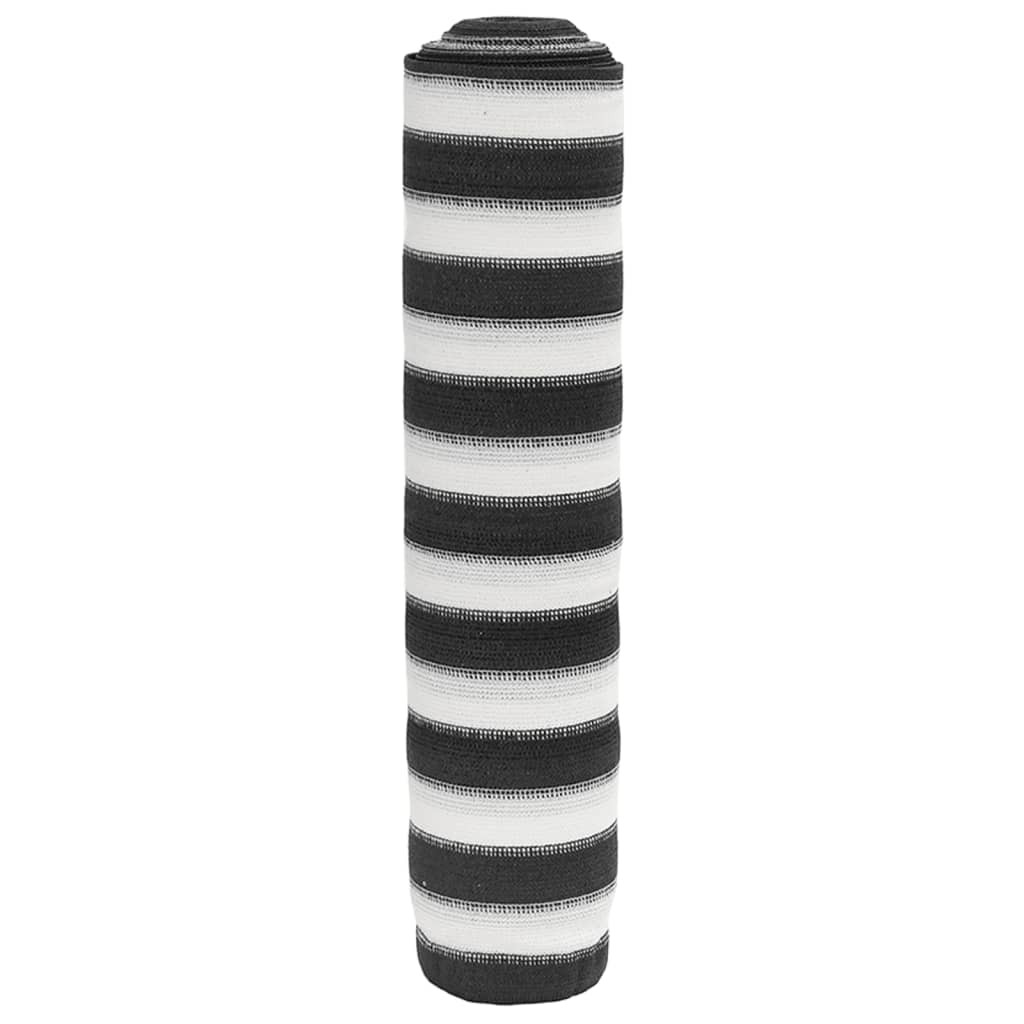 vidaXL Zaunblende Anthrazit und Weiß 1,8x50 m HDPE 195 g/m²