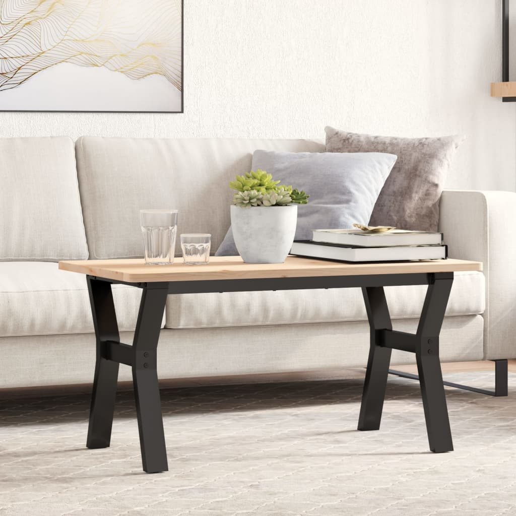 vidaXL Couchtisch-Gestell in Y-Form 80x40x43 cm Stahl