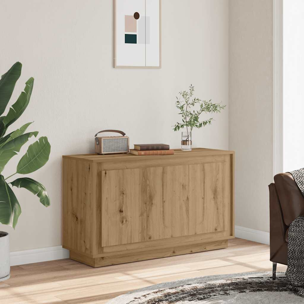 vidaXL Sideboard Artisan-Eiche 102 x 35 x 55 cm Holzwerkstoff
