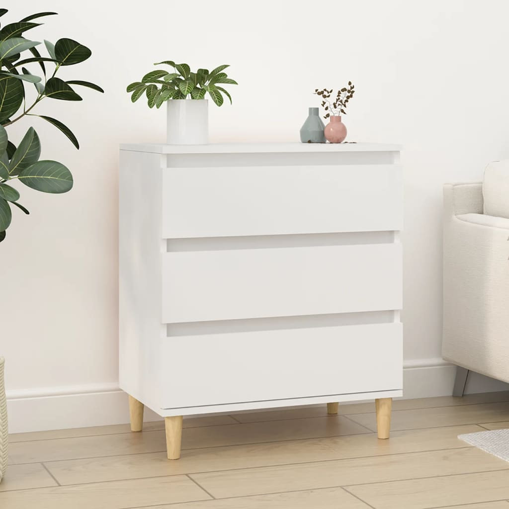 vidaXL Sideboard Weiß 60x35x70 cm Holzwerkstoff