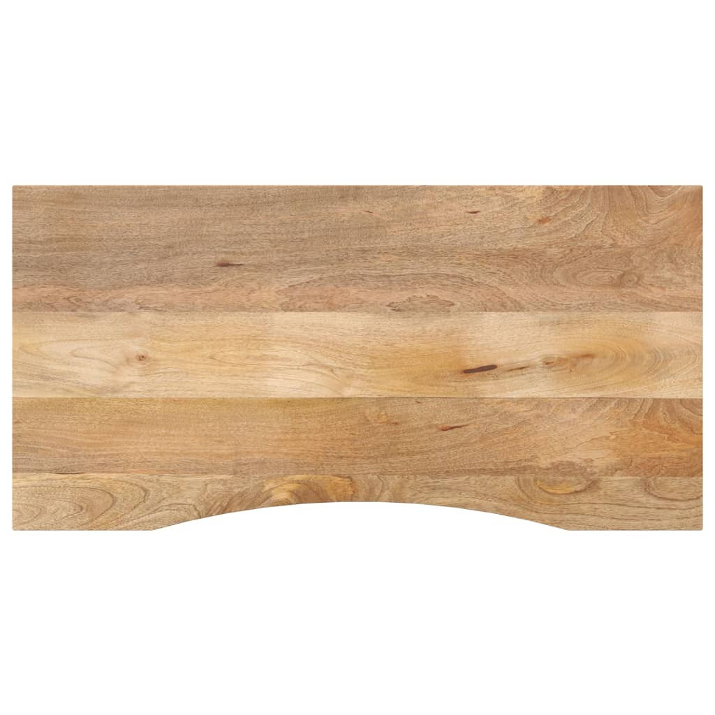 vidaXL Schreibtischplatte mit Aussparung 140x50x2,5cm Massivholz Mango